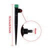50pcs Drip Irrigation Emitters for 1/4" Drip Irrigation Tubing Adjustable