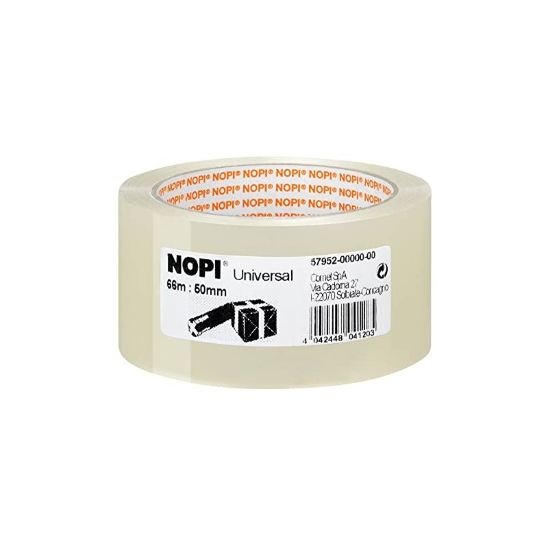 NOPI Universal Packing Tape Transparent, 66m:50mm