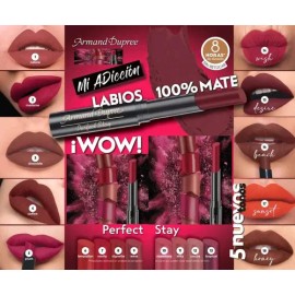 2 Labial Mate Armand Dupree Perfect Stay Tono A Elegir                                                                                                