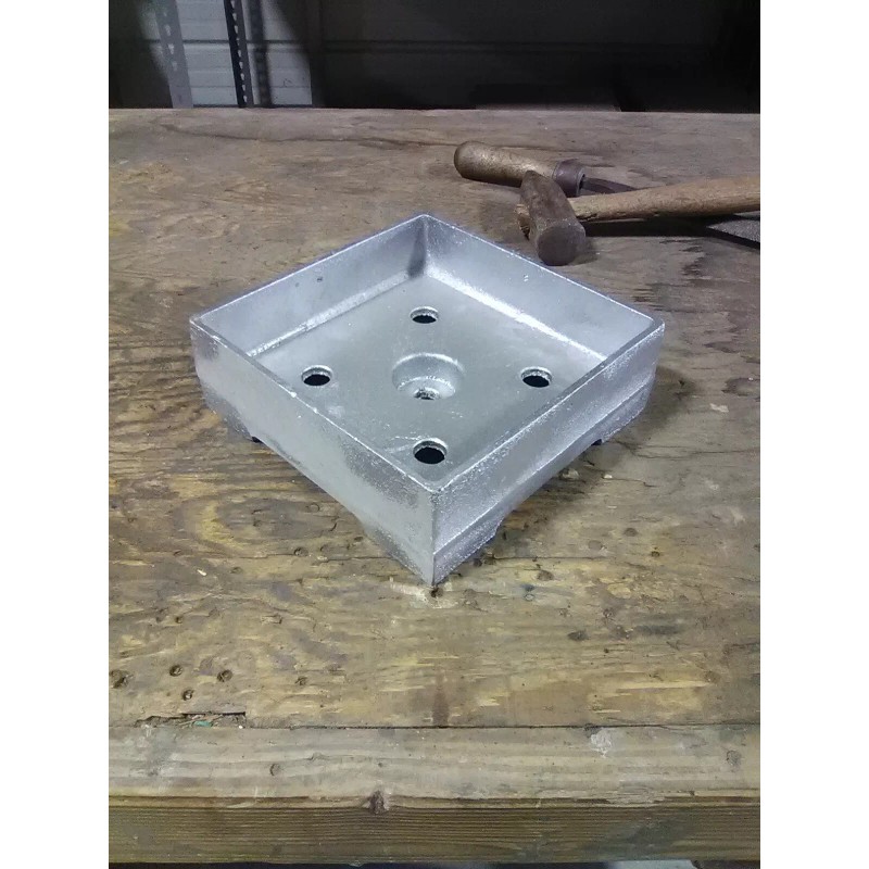 Ben Douglas Foundry Post Base, Anchored 8x8 Heavy Cast Aluminum,