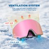 EXP VISION Ski/Snowboard Goggles, Magnetic Lens Snow Goggles with Anti-Fog