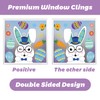 Easter Window Clings Decorations,121Pcs Easter Decorations for Glass Windows, Holiday