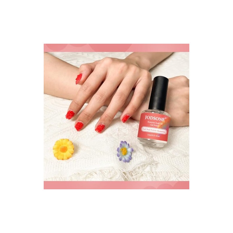 JODSONE 15ML Gel-Nagellack-Entferner Keine Notwendigkeit Einweichen oder Wickeln Gel-Entferner f√ºr