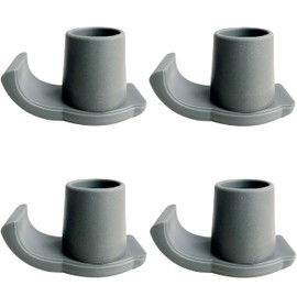 HPWFHPLF Walker Ski Glides, 4 Pack Universal Fit Walker Gliders, Heavy Duty Walker Feet Glides, Durable Walker Accessories Glide Caps (Grey)