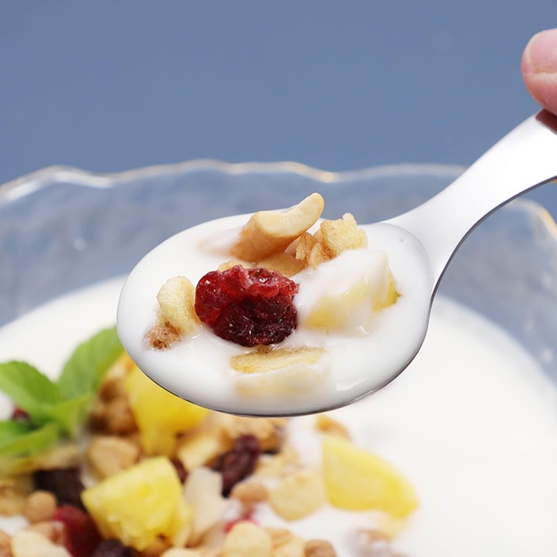 Stainless Steel Short Handle Spoons 3 PCS