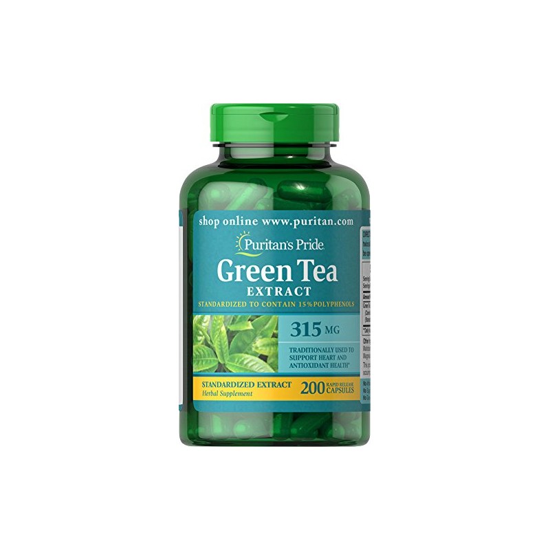 Puritan's Pride Green Tea Standardized Extract 315mg, Dietary Herbal Supplement