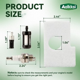 AOLKKSI MS170 MS180 Air Filter Tune Up Kit Compatible with STHIL MS170 MS180 017 018 Chainsaw Replace 1130 124 0800 with Spark Plug Fuel Filter Oil Filter