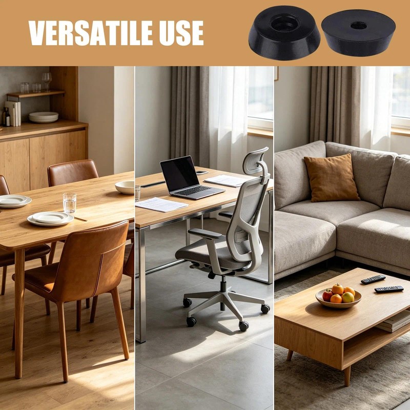 10pcs Rubber Feet Round Bumper Furniture Table Printer Chopping Board