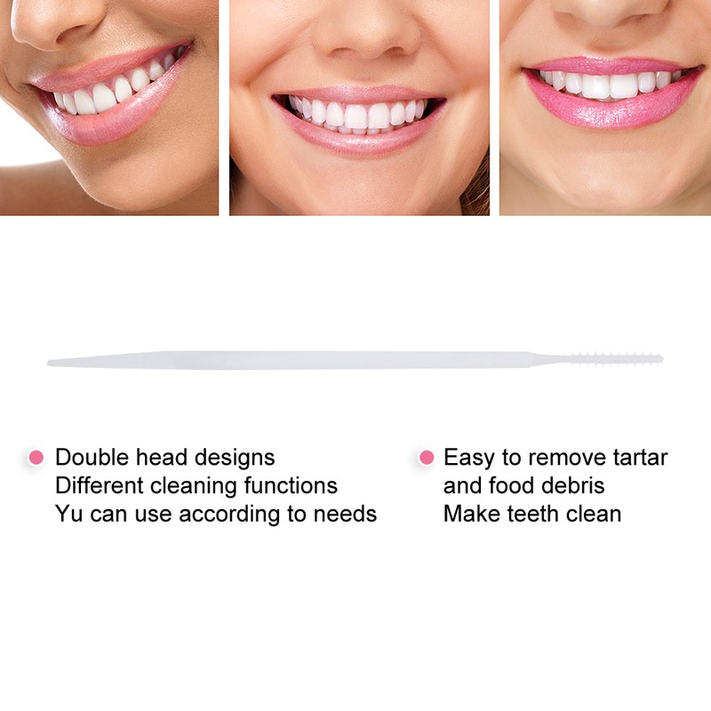 5000pcs Disposable Double Head Toothpick Tartar Removal Teeth Cleaning Toothpicks