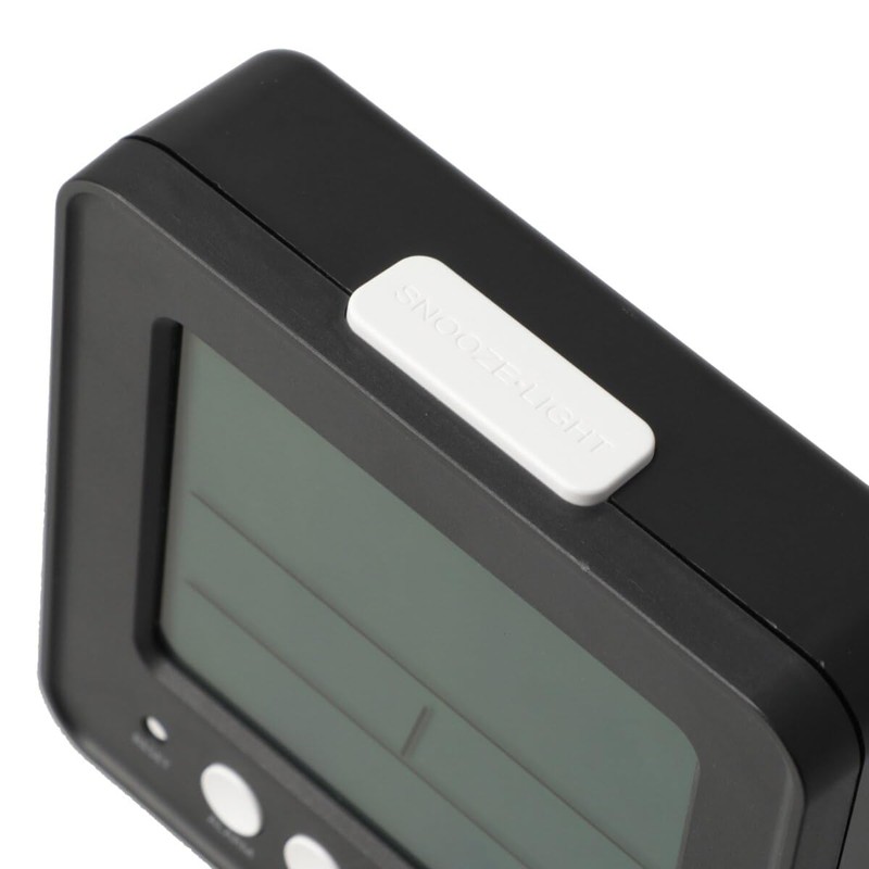 Nitori Radio Digital Table Clock 003SL Black NITORI 8172792