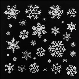Christmas Electrostatic Stickers, Wall Stickers, Window Stickers, Snow Stickers