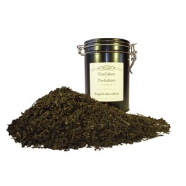 English Breakfast Tea Gift Caddy 100g Airseal Black Loose Leaf Tea TeaCakes of Yorkshire