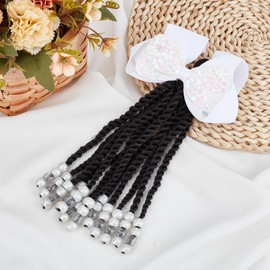 NICENEEDED Ponytail Hair Extension, Braid Braided Ponytail Hair Pony Tail, Hair Extensions Synthetic Hairpiece for Women Daily Use