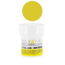 Roxy & Rich Natural Fat Dispersible Powder Food Color, 5 Grams Yellow