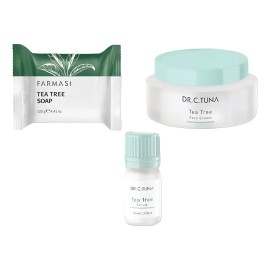 Crema Facial /piel Grasa/suero/acné Y Jabón Tea Tree Farmasi