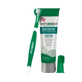 vic_space1 Dog Dental Kit Toothbrush Toothpaste Plaque Reduce Whiten Teeth Pet Fresh Breath