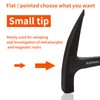 BOROCO Pointed Hammer, Geological Exploration Hammer with Sharpener, Masonry Hammer,