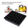 Greensen Bandeja Cubitos Silicona 20 Cavidades Negro 15x12x3cm