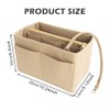 POHOVE Handbag Organiser, Felt Bag Organiser with Multiple Compartments, Inner