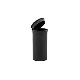 50x 13 Dram / 50ml Pop Top Bottle Stash Containers - BLACK