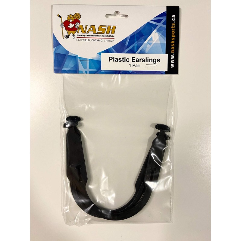 Nash Hockey Helemet Ear Sling (Pair) (Black)