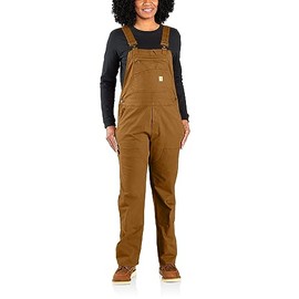 Carhartt Womens Crawford Double Front Bib (Plus Sizes) Overalls, Carhartt Brown, XX-Large Tall US