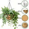 nongcunren 4 Pack 14 Inch Hanging Planters for Outdoor Plants，Large