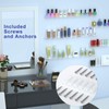 FEMELI 24 Inch Nail Polish Wall Rack: 6 Shelves Clear