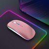 Wireless Bluetooth Mouse for Laptop, Rechargeale Computer Mouse 2.4GHz Optical