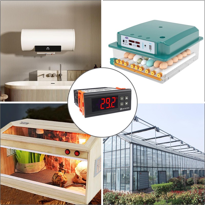 KETOTEK KT8100 Digital Heater PID Temperature Controller 220V Dimmer Thermostat