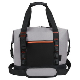 30 Cans Insulated Cooler Bag, Collapsible Leakproof Outdoor Camping Cooler with Zippered, Reusable Portable Grocery Cooler Bags for Travel, Picnic, Camping, Kayaking