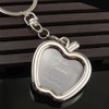 [Dinntty] Apple Keyring Keychain Photo Frame Detachable Keychain Diy Gift