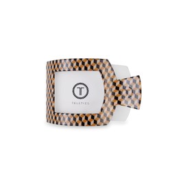 TELETIES - Small Flat Square Hair Clip - Fall Collection - Hair Claw Clips for Women - Strong Grip, Bendable Teeth, Curved Design - For All Hair Types and Textures - Gone Glamping