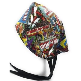 Comic Book Retro Super Hero Retro Marve Comic Book Surgical Medical Scrub Cap Hospital Cover