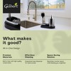 Gilbert Silver Kitchen Sink Organizer Set, Soap Dispenser, Sponge Holder,