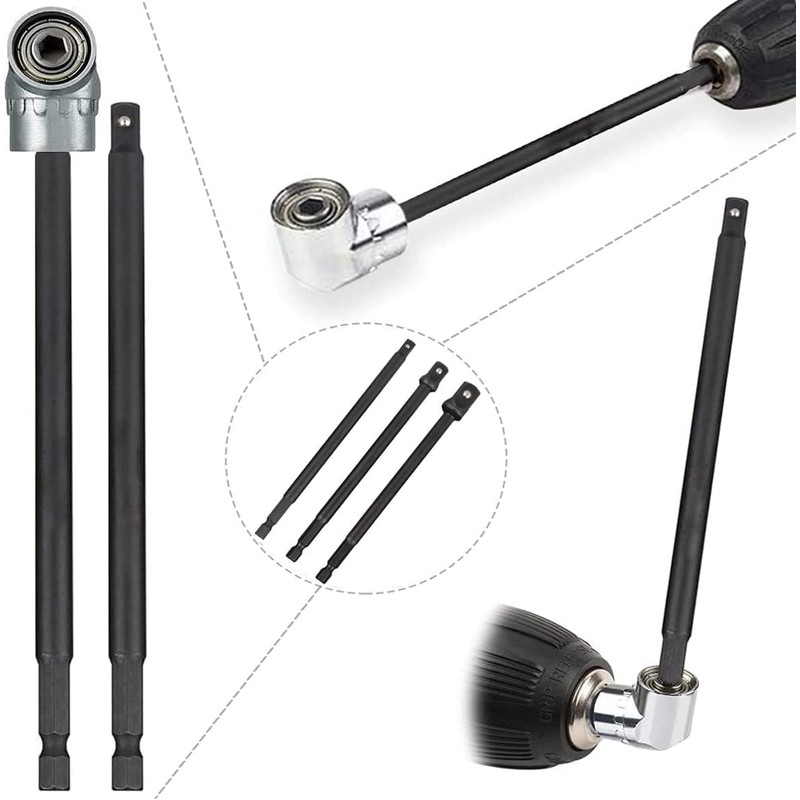 Eyech 3 Pcs Impact Grade Socket Adapter Set 5.9" long,