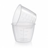 2pcs Plastic Rice Measuring Cup, 160 ml Transparent Clear Measuring