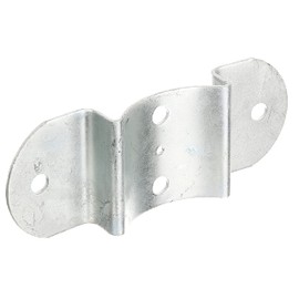 Alberts 202835 Fence Bolt Fitting | Hot-Dip Galvanised | for Posts and Semi-Circular Fence Bolt Diameter 100 mm | 70 x 180 mm