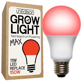 Un-Edison Grow Light A19 150W Replacement LED Red Spectrum Fruiting & Flowering,601961