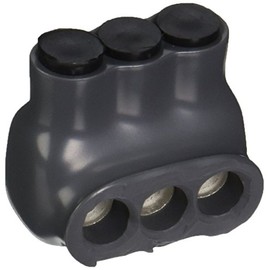 NSi Industries LLC IPLG6-3B Polaris Grey Fine-Stranded Flexible Copper Conductor, 6-14 AWG Wire Range, 3 Ports-Bagged Insulated connector