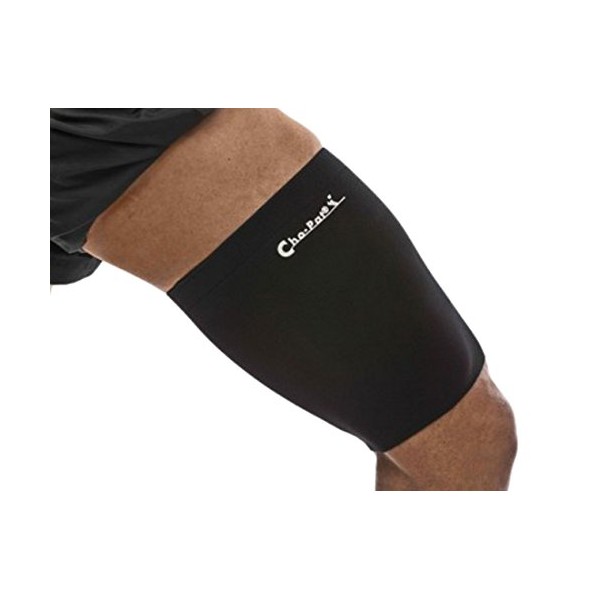 Cho-Pat Thigh Compression Sleeve - for Tight and Sore Hamstrings, IT Band Syndrome (ITBS), Hamstring Strain, Tight Quadriceps - Large (19.5"-20.5")