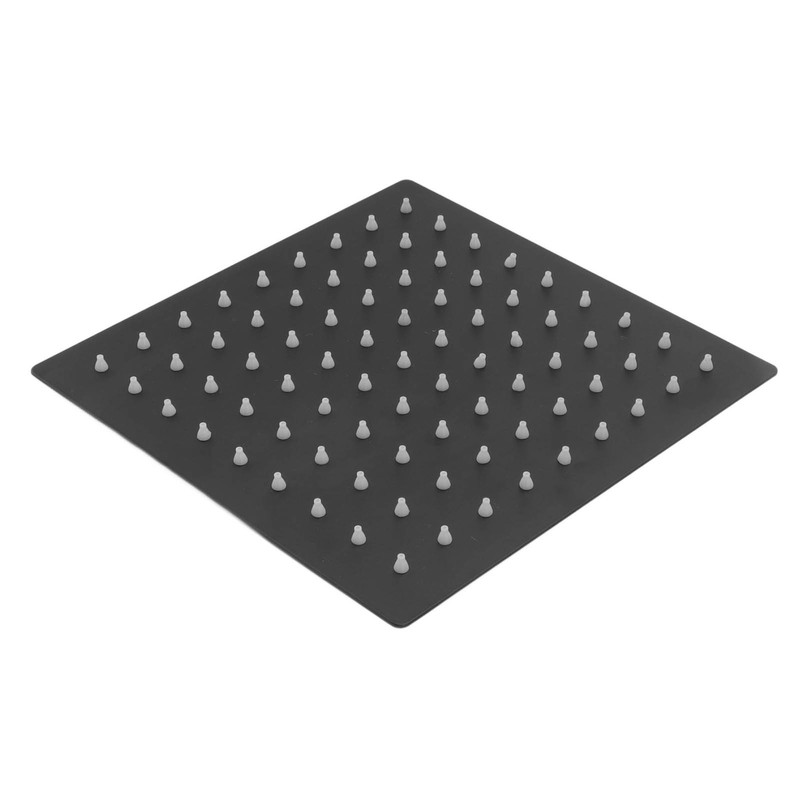 Stainless Steel Rainfall Shower Head Bathroom Square Top Ceiling Mount