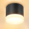 URing LED Surface-Mounted Spotlights, 3000 K Ceiling Spotlights, Black, Includes