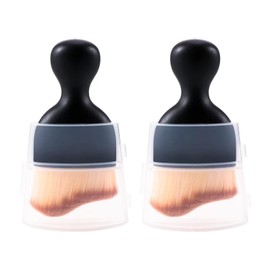 Zienlay 2 PCS Woobrooch Car Interior Dust Sweeping Soft Brush, Woobrooch Zabernim Car Detailing Brush,Scratch Free Curved Brushes with Case for Cleaning Engine Compartment, Dashboard, Electronics