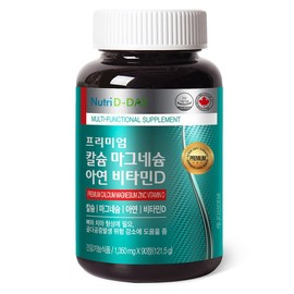 Nutri-D Day Premium Calcium Magnesium Zinc Vitamin D, 90 tablets, 1 piece / 뉴트리디데이 프리미엄 칼슘 마그네슘 아연 비타민D, 90정, 1개