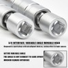 FOCCTS 2 pieces universal flexible spark plug wrench, 16 mm