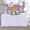 HBBMAGIC Polyester Table Skirt Table Skirts Party Decoration for Wedding,