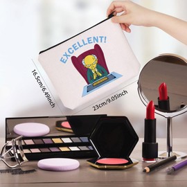 Funny 90’s Cartoons Show Inspired Mr. Burns Excellent Canvas Makeup Bag for Fans (Excellent! Bag EU)