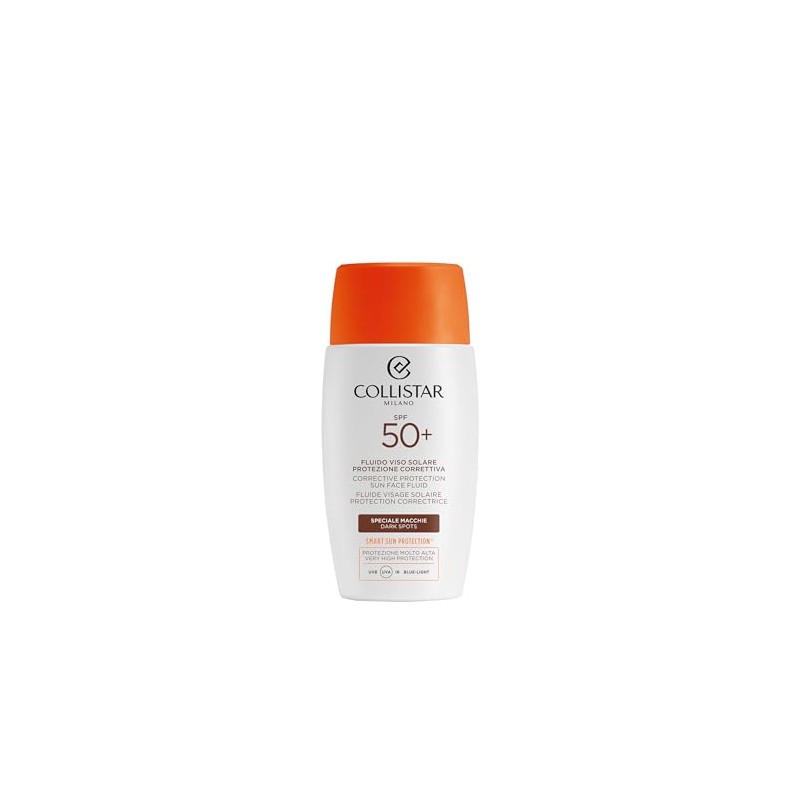 Collistar Sun Protection Facial Fluid SPF 50+, Specially Against Stains,