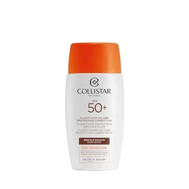 Collistar Sun Protection Facial Fluid SPF 50+, Specially Against Stains, High Protection UVA-UVB-IR, Pro-Vitamin D System, Treats Sun Spots, Light, Silky Texture, Quick Absorption, 50 ml